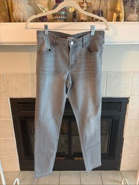 Old Navy Gray Slim Straight Jeans